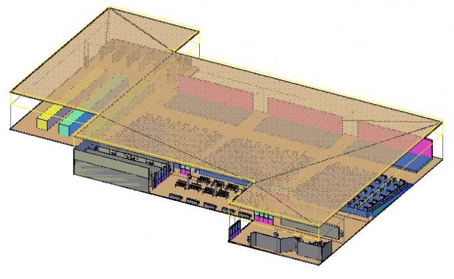 Cinema hall 3d dwg.file