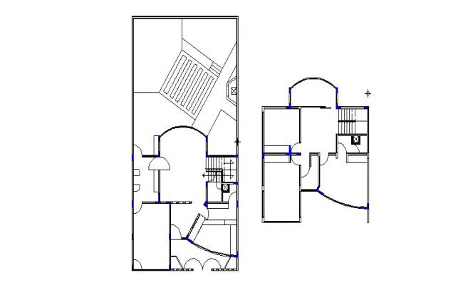 Club house floors framing plan structure details dwg file