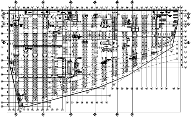 Commercial Building Basement Structure detail DWG AutoCAD file