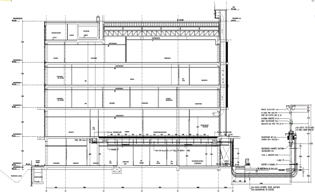 Commercial building wiring connection with Street pole connection detail DWG AutoCAD file