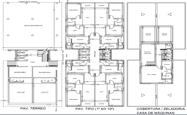 DWG File of Mixed-Use Building Design for Urban Layout