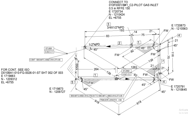 Construction Piping Drawings Details AutoCAD DWG File
