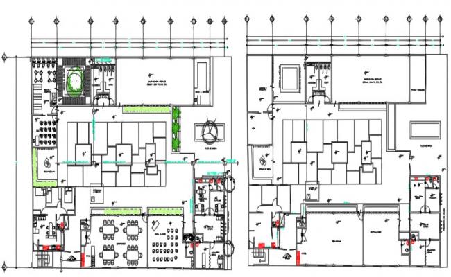 Corporate building floor plan