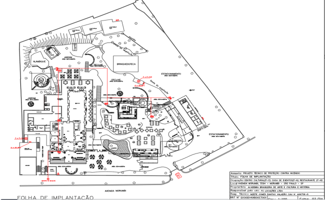 Gardens Play Area and Parking Layout in AutoCAD File