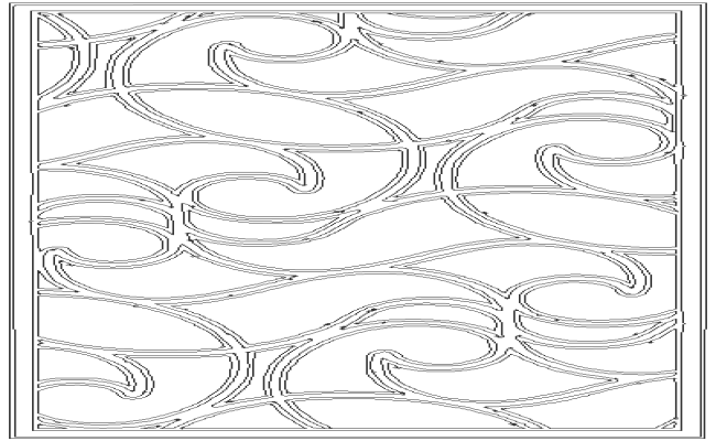 Curved lines pattern vector image DWG AutoCAD file