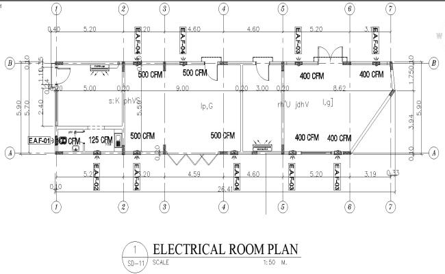 Commercial Building Electrical Layout Plan In Dwg Autocad