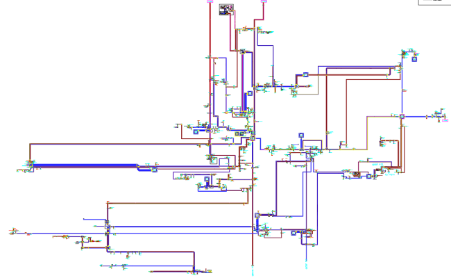 Detailed Industrial PID and Process Diagram in DWG Format