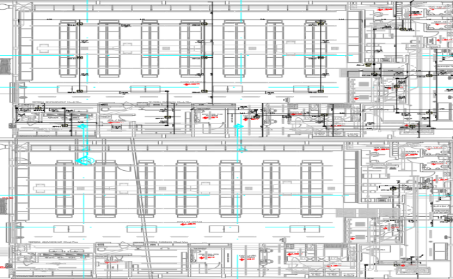 Detailed Shopping Mall Architecture Floor Plan Layout in DWG CAD File
