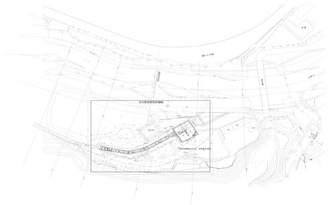 Detailed diagram of the penstock connection DWG AutoCAD drawing