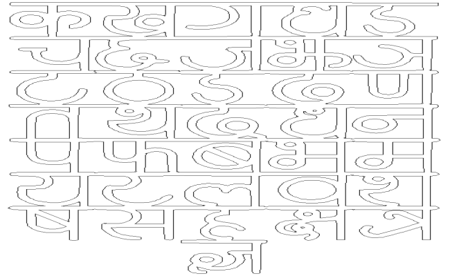 Devanagari font indian languages hindi stock vector  DWG AutoCAD file