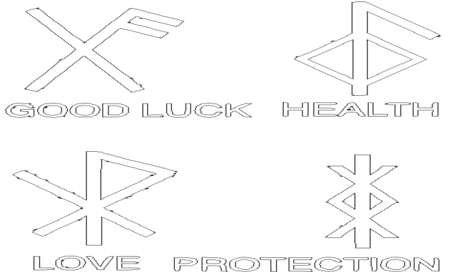 Different Signs of Spirit Symbol Design DWG AutoCAD drawing