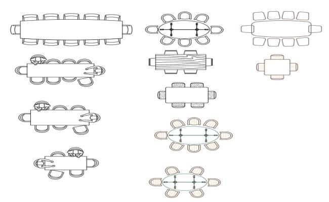 Dining Table AutoCAD Exploded Structural Drawing with Detail