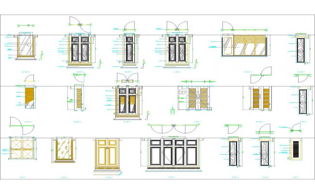 Free Door CAD Block Download DWG File