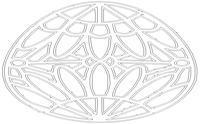 AutoCAD Furniture Blocks with Easter Mandala Patterns