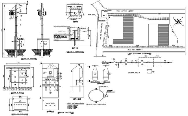 Complete Electrical Layout Design View in AutoCAD File 