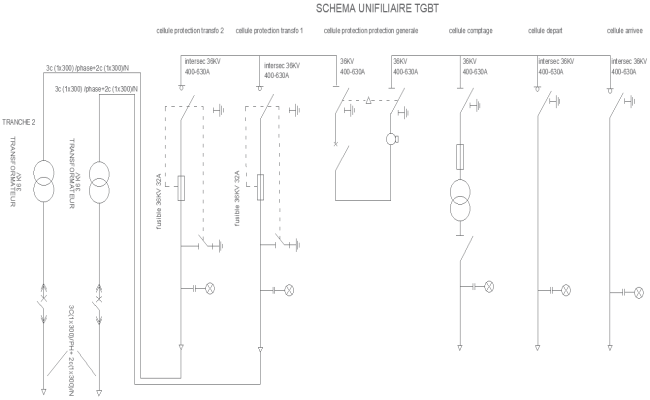 Electrical Power Wiring Diagram Layout in AutoCAD File 