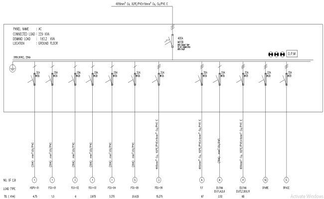  Electrical Wiring Diagram Drafted in AutoCAD Format 