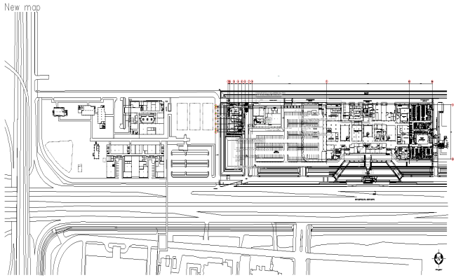 Electrical layout plan for Emergency services DWG AutoCAD file