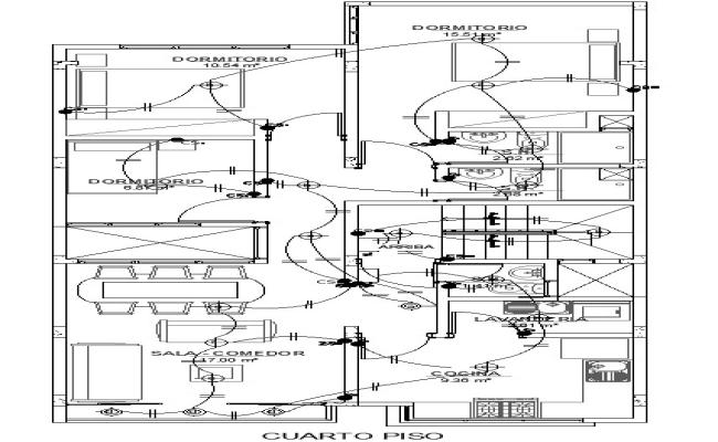 Electrical Layout Of 25x27m First Floor House Plan Is