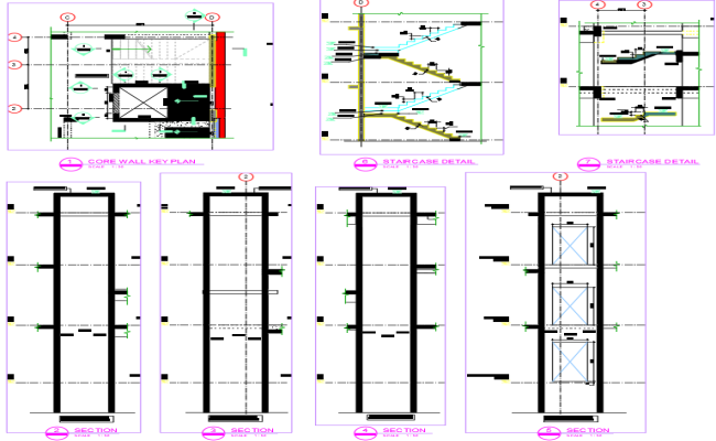 Elevator Lift Construction Details Drawing in AutoCAD DWG File