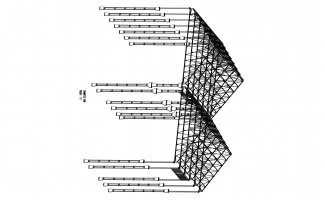Factory Shade CAD DWG Drawing Layout for Industrial Project files