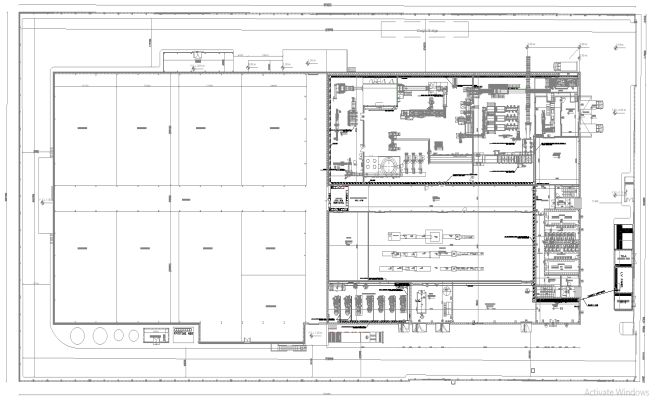 Factory Layout Plan Design AutoCAD DWG 