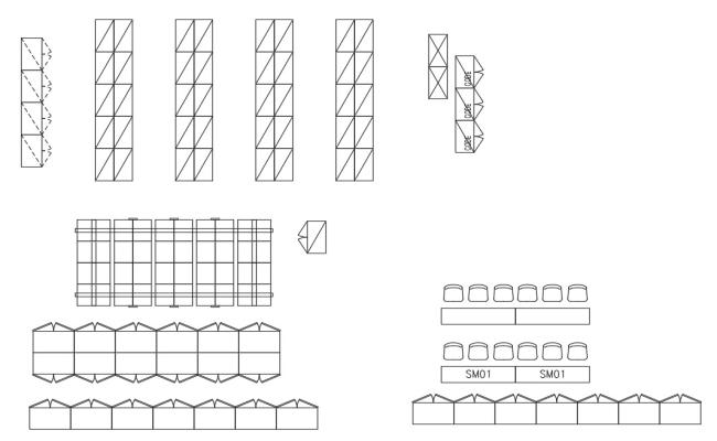 Multiple dining table elevation blocks cad drawing details dwg file
