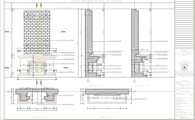 Fireplace Construction Detail DWG AutoCAD File | Cadbull