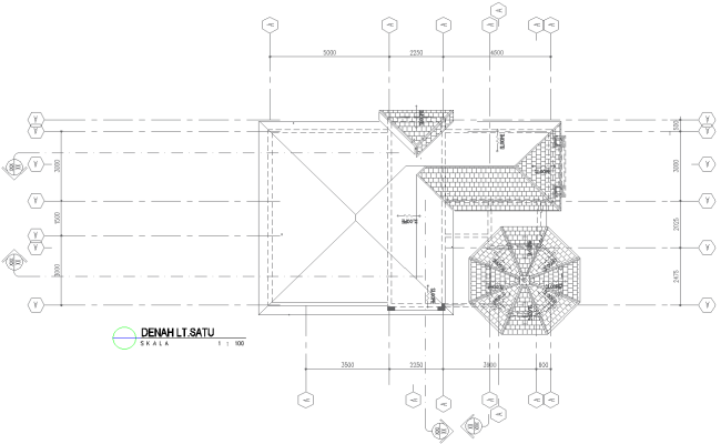 First Floor Elevation Plan Design for House in DWG File