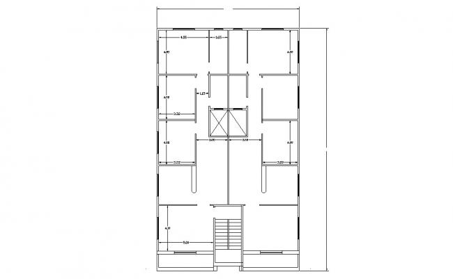 Free Bungalow House Ground Floor Plan DWG File 