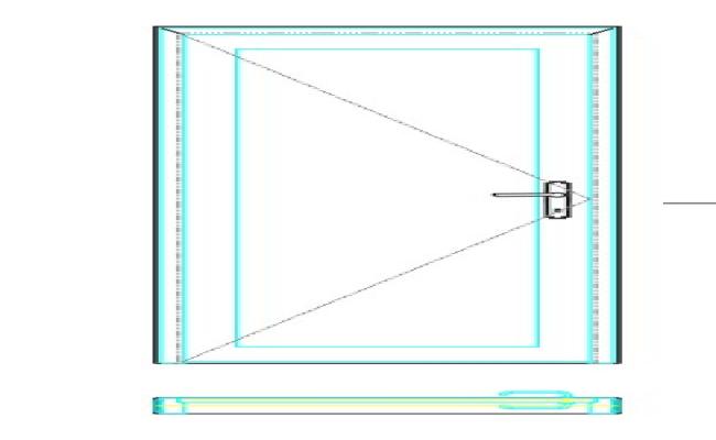 Free Single Door AutoCAD DWG Block–Plan and Elevation