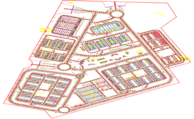 Fruit Vegetable Fish Market Freezing Layout DWG Design