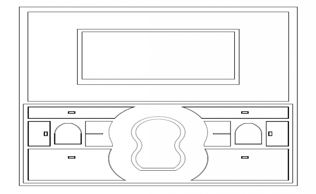 TV Set Furniture Design in AutoCAD DWG Drawing File
