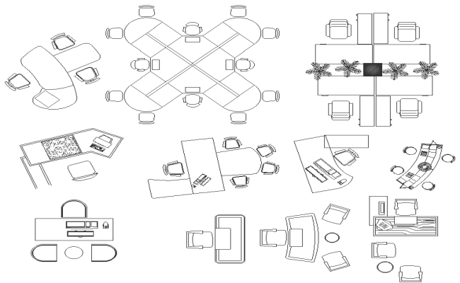 DWG Office Ceiling Design with AC and Electrical Layout