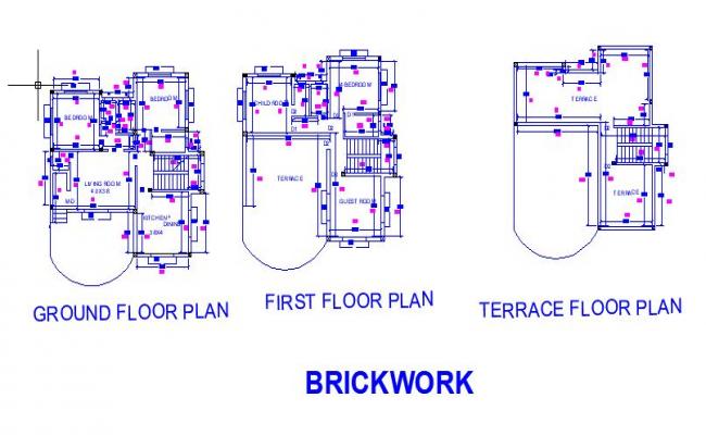 G+1 BrickWork Layout