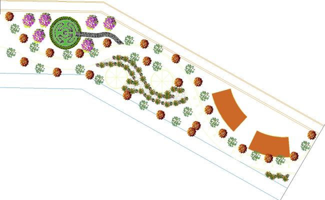 Garden automation and landscaping details dwg file