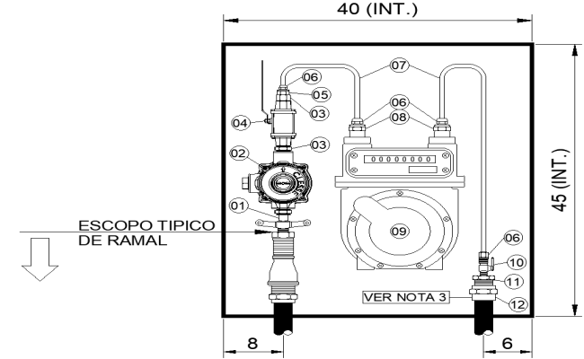 Gas Pipeline Connection Layout Plan Details AutoCAD DWG