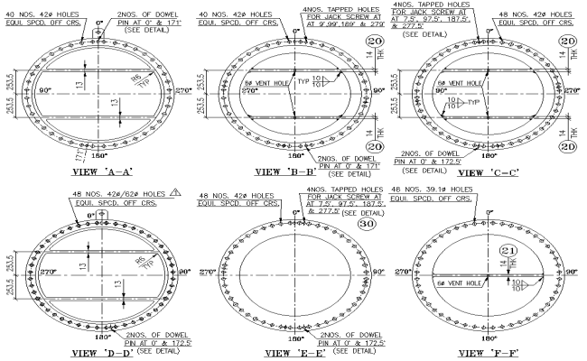 Gasket Section Detail DWG AutoCAD file