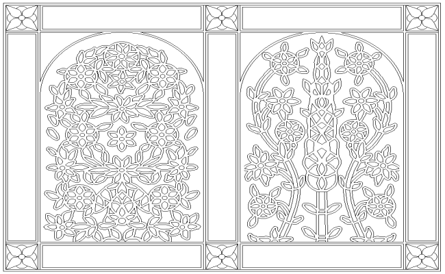 Gate Design Gallery Image DWG AutoCAD file
