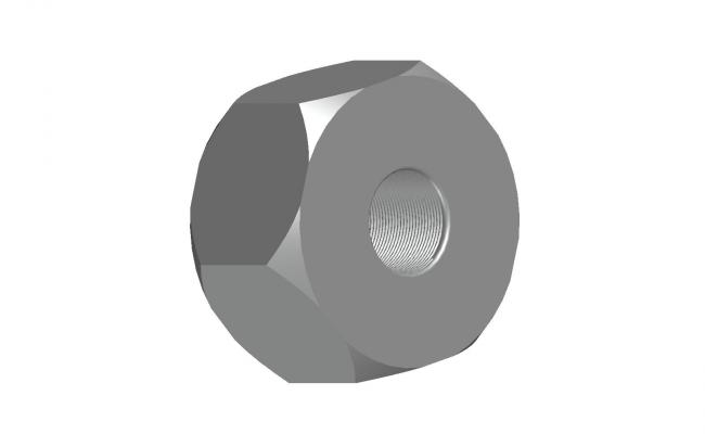HEXAGONAL NUT WITH THREADS