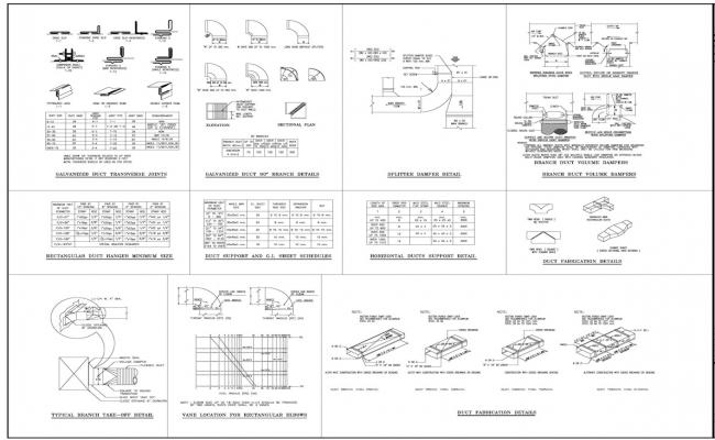 HVAC System AutoCAD CAD Drawing 