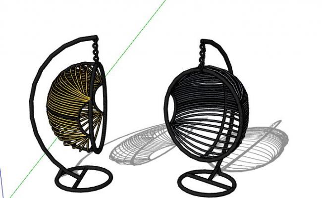 3D Hanging Chair SKP File Free Download