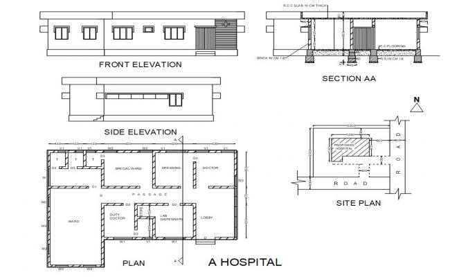 Hospital CAD Drawing