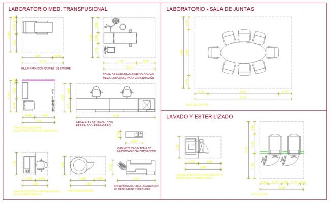 Hospital laboratory instruments
