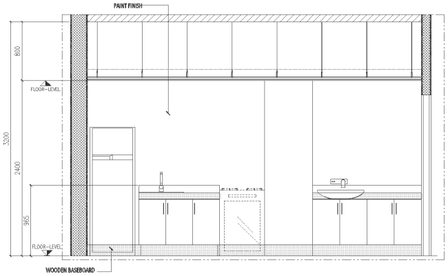 Hotel room Pantry and Closet Detail DWG AutoCAD file