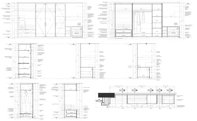 Hotel suite room furniture detail DWG AutoCAD file