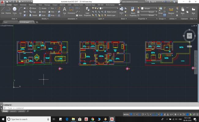House Floor Plan 25' X 60'