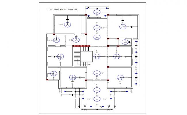 House Ground Floor Ceiling Electrical Plan