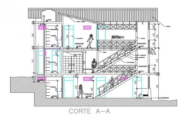 House Section Drawing Download Free DWG