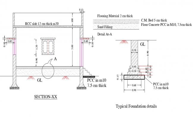 House Section Drawing